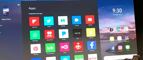 Apps used in Android accessed through PC
